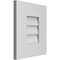 Ekena Millwork Vertical Surface Mount PVC Gable Vent: Non-Functional, w/ 3-1/2"W x 1"P Standard Frame, 12"W x 14"H GVPVE12X1401SN - alternate 4